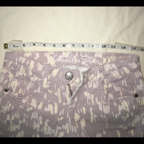 Vanilla Star Purple and White Pattern Pants - Picture 3 of 4